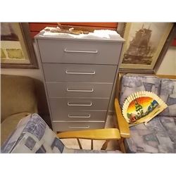 NEW HIGH BOY DRESSER - 6 DRAWER - GREY