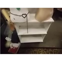 BOOK SHELF - 3 TIER - WHITE