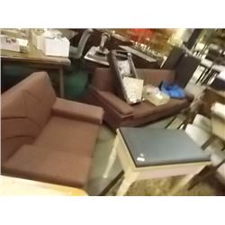 RETRO ROSE COLOR SOFA AND CHAIR