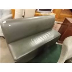 VINTAGE BENCH SEAT - NAUGAHYDE COVERED - 64" LONG