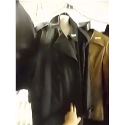 JACKET - LONG COAT WITH BUTTONS - BLACK