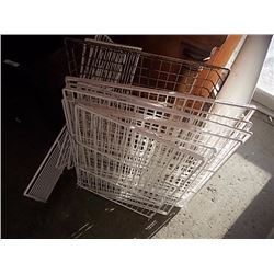 LOT OF WHITE RACKS