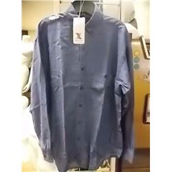 SHIRT WITH POCKET - BLUE WITH BUTTONS - S
