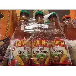 HOT SAUCE -  "LA VICTORIA" - 6 X8 OZ - SALSA BRAVA - MILD