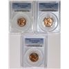 Image 1 : Australia, Two Cents, 1966 (c) 1966 (m), 1966 (p) PCGS MS66RD (3 coins)