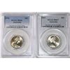Image 1 : Australia, Ten Cents, 1969 PCGS MS67, 1970 PCGS MS66 (2 coins)