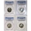 Image 1 : Australia, Ten Cents, 1997, 1998, 1999, 2000 PCGS MS66-MS67 (4 coins)
