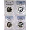 Image 1 : Australia, Twenty Cents, 2009, 2010, 2012, 2013PCGS MS65-MS67 (4 coins)
