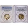 Image 1 : Australia, One Dollar, 1998, 2000 PCGS MS66 (2 coins)