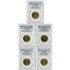Image 1 : Australia, One Dollar, 2004-2006 commemoratives PCGS MS65-MS66 (5 coins)