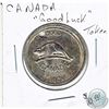 Image 1 : Canada Good Luck Token (Holed). 28 mm in diameter.