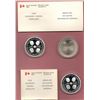 Image 2 : Lot of 5 RCM—4x “Four Governors General 1952-1977” 45mm plain edge Medallions (2 are .925 Fine Silve