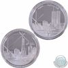 Image 2 : 2004 USA $1 One Dollar Freedom Tower Recovery Silver Clad Bronze Medallion.