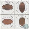 Image 1 : 4x Miscellaneous Elongated Penny Tokens. This lot includes the Golden Gate Bridge, Things to do Toda