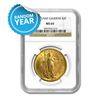Image 1 : $20 Saint-Gaudens Gold Double Eagle Coin - Random Year MS-64 NGC