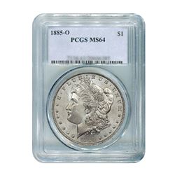 1885-O $1 Morgan Silver Dollar - PCGS MS64