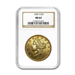 1898-S $20 Liberty NGC MS62