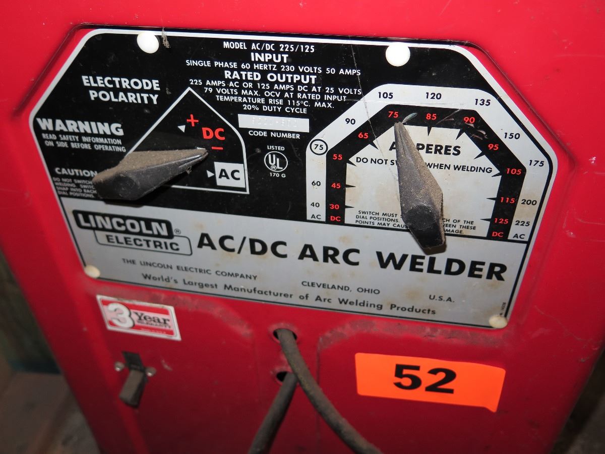 Lincoln Arc Welder Ac Dc 225 125