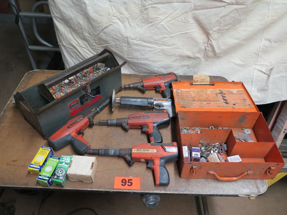 Powder Actuated Driver 5 Misc. Ramset D60, D60L Powder Actuated Driver, Fasterners, Nailer w ...