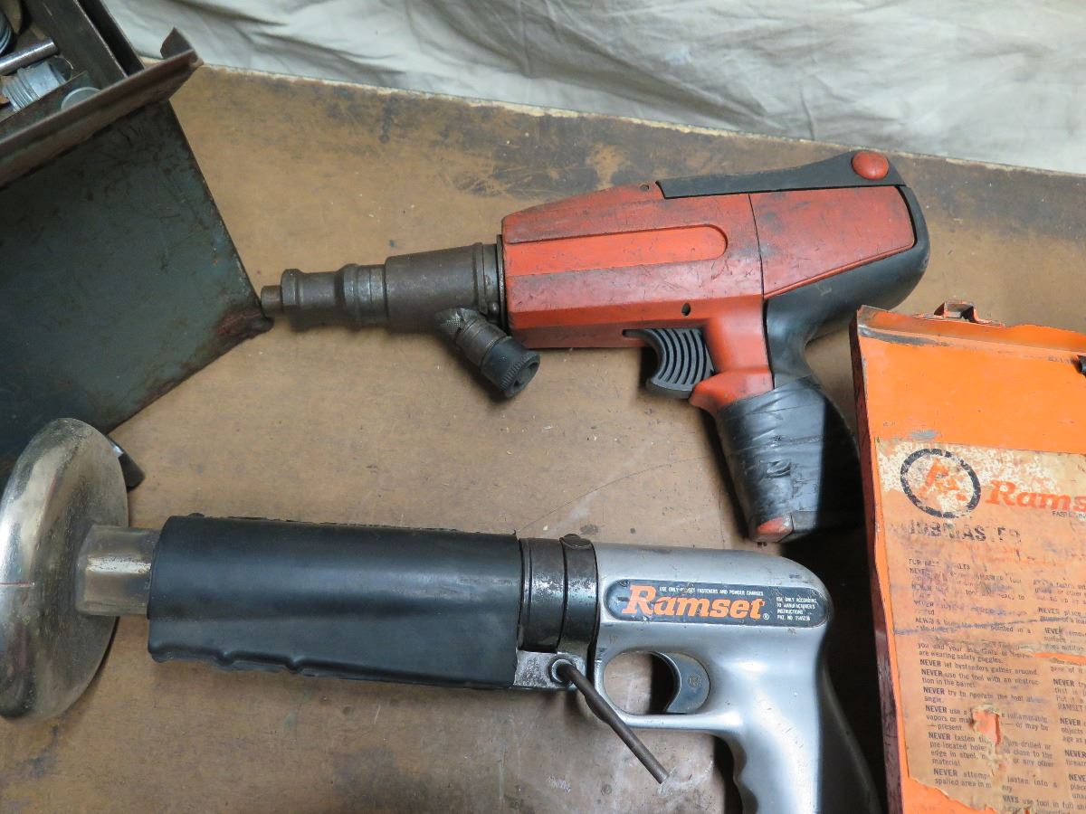 Powder Actuated Driver 5 Misc. Ramset D60, D60L Powder Actuated Driver, Fasterners, Nailer w ...