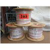 Image 2 : 3 New Spools: 22/1P STR CMP White/Orange Comm Cable - AK3797 (1000 ft spool)