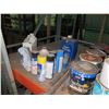 Image 8 : Shelving w/Misc. Items (Paint, Anti- Rust, Sealants)