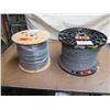 Image 1 : 2 Spools Insulated Gray Cable - 18/6 Stranded Shielded Cable (02S18B6-S1-8) & 8470 Audio Cable