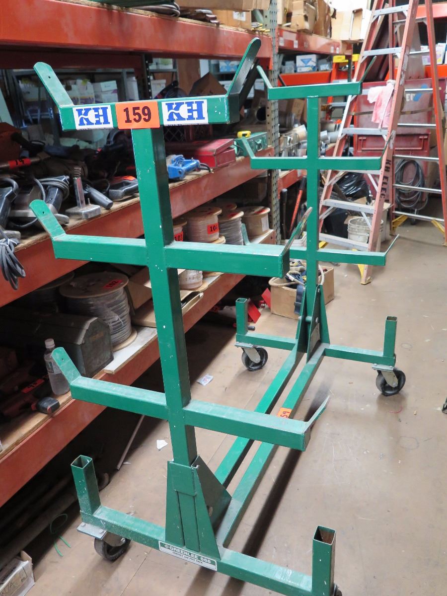 Greenlee 668 Mobile Conduit and Pipe Rack w/603 Casters
