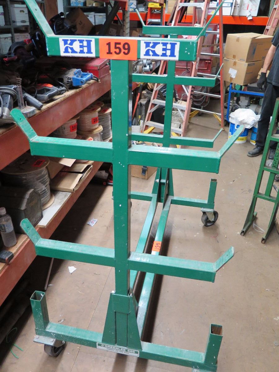 Greenlee 668 Mobile Conduit and Pipe Rack w/603 Casters