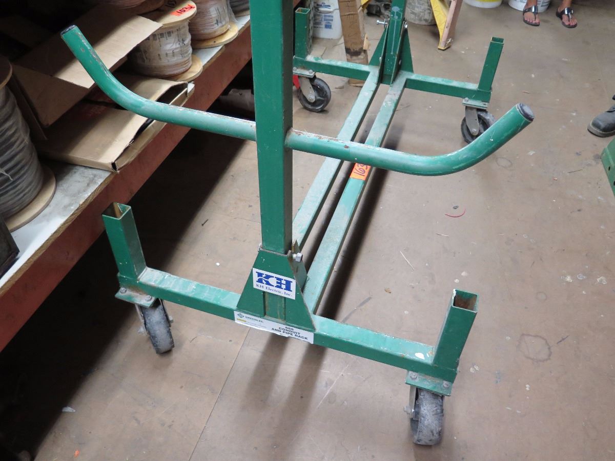 Master Bundle Rack Greenlee Rack Greenlee 668 Mobile Conduit and Pipe Rack w/Wheels