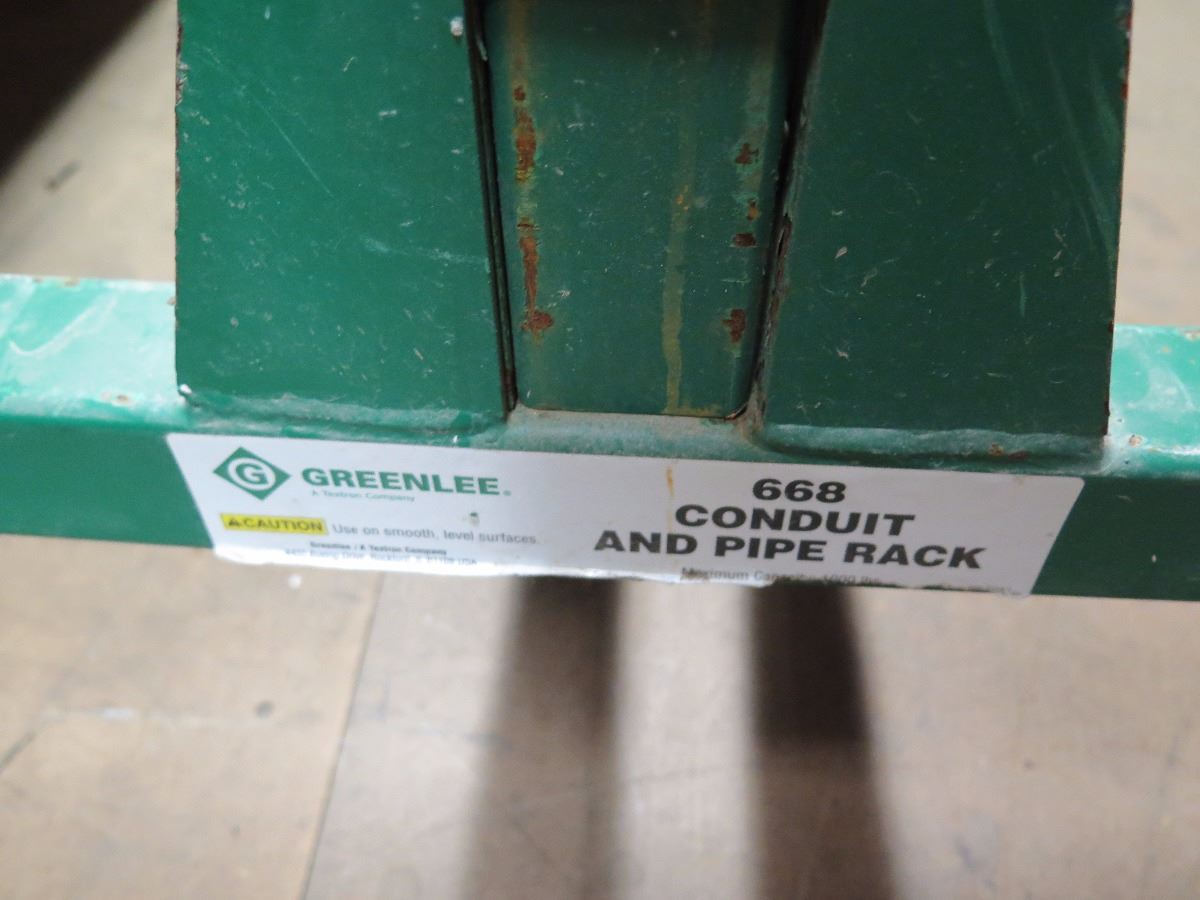 Master Bundle Rack Greenlee Rack Greenlee 668 Mobile Conduit and Pipe Rack w/Wheels