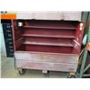 Image 2 : Large Rolling Dayton Tradesman Flat-Top Metal Storage Box w/Shelving 5'long, 30"wide, 59"tall