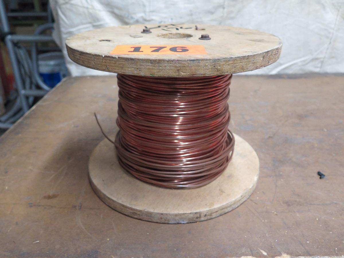 Spool of Bare Copper Wire