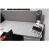 Image 2 : Modular Workstation w/2-Piece Desk, Office Chair, Drawers & 3-Wall Cubicle Enclosure