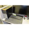 Image 4 : Modular Workstation w/2-Piece Desk, Office Chair, Drawers & 3-Wall Cubicle Enclosure