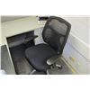 Image 6 : Modular Workstation w/2-Piece Desk, Office Chair, Drawers & 3-Wall Cubicle Enclosure