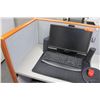 Image 4 : Modular Workstation w/2-Piece Desk, Drawers & 3-Wall Cubicle Enclosure
