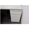 Image 5 : Modular Workstation w/2-Piece Desk, Drawers & 3-Wall Cubicle Enclosure