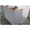 Image 6 : Modular Workstation w/2-Piece Desk, Drawers & 3-Wall Cubicle Enclosure