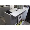 Image 6 : Modular Workstation w/2-Piece Desk, Office Chair, Drawers & 2-Wall Cubicle Enclosure