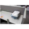 Image 2 : Modular Workstation w/2-Piece Desk, Stylish Office Chair, Drawers & 2-Wall Cubicle Enclosure