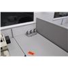 Image 3 : Modular Workstation w/2-Piece Desk, Stylish Office Chair, Drawers & 2-Wall Cubicle Enclosure