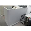 Image 6 : Modular Workstation w/2-Piece Desk, Stylish Office Chair, Drawers & 2-Wall Cubicle Enclosure