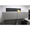 Image 5 : Modular Workstation w/2-Piece Desk, Modern Office Chair, Drawers & 2-Wall Cubicle Enclosure & Additi