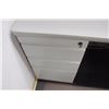 Image 8 : Modular Workstation w/2-Piece Desk, Modern Office Chair, Drawers & 2-Wall Cubicle Enclosure & Additi