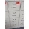 Image 1 : Tall 4-Drawer Metal File Cabinet - Beige 50"X15"