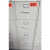 Image 1 : Tall 4-Drawer Metal File Cabinet - Beige 50"X15"