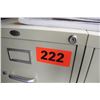 Image 2 : Tall 4-Drawer Metal File Cabinet - Beige 50"X15"
