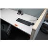 Image 2 : 2 Modular Workstations w/2 Desk Esembles, Office Chair, Drawers & 6-Wall Cubicle Enclosures