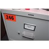 Image 2 : Tall HON 4-Drawer Metal Filing Cabinet (52"X 18") - Lt. Gray